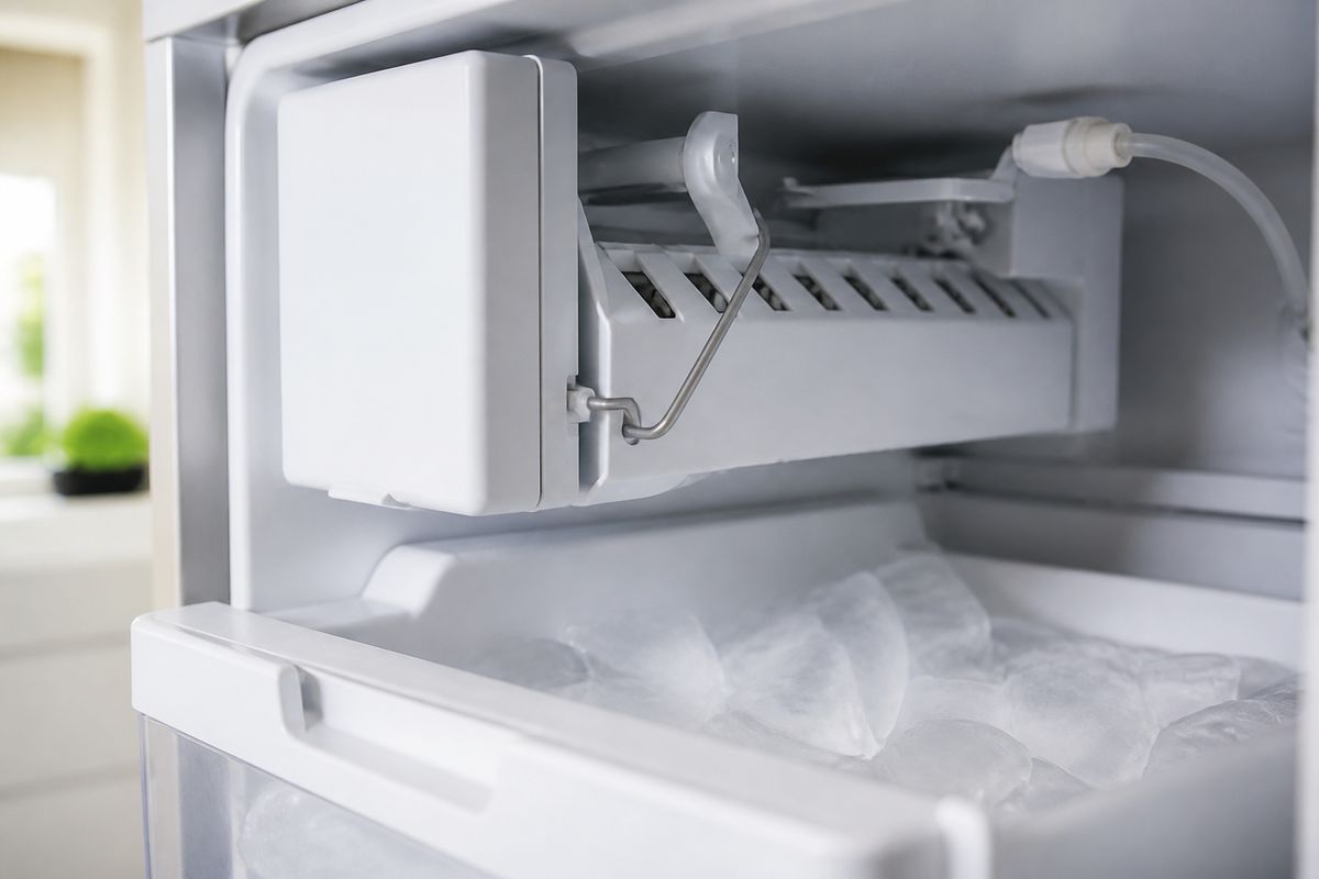 Unclog a GE Refrigerator Ice Maker Water Line Safely